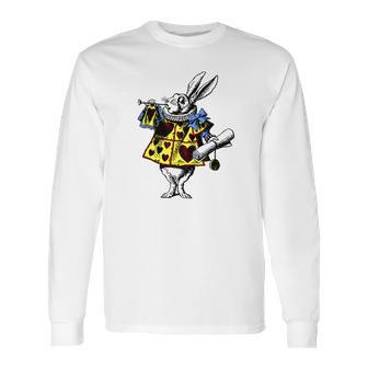 White Rabbit Alice In Wonderland Long Sleeve T-Shirt | Favorety CA