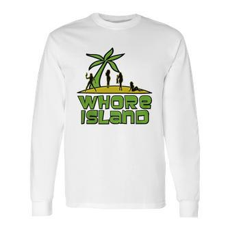 Whore Island Archer T-Shirt Long Sleeve T-Shirt | Favorety