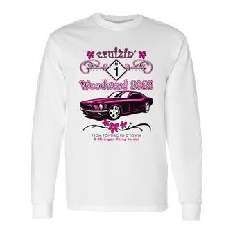 Woodward Avenue Cruise 2022 M1 Pink Style Long Sleeve T-Shirt | Favorety CA