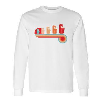 Retro Vintage Video Game Arcade Machines Long Sleeve T-Shirt | Favorety DE