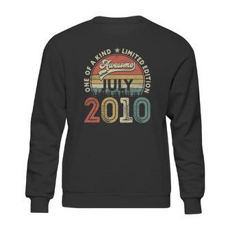 12Th Birthday Retro Vintage Born In July 2010 12 Years Old Sweatshirt | Favorety DE