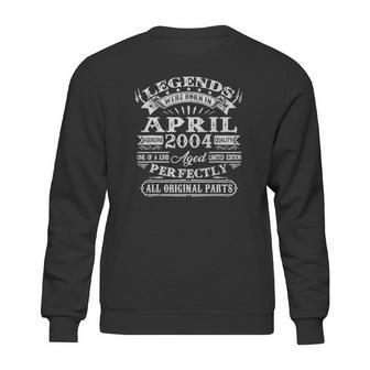 18 Years Old Gifts Legends Born In April 2004 18Th Birthday Sweatshirt | Favorety UK