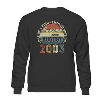 19 Years Old Birthday Awesome Since August 2003 19Th Birthday Sweatshirt | Favorety CA