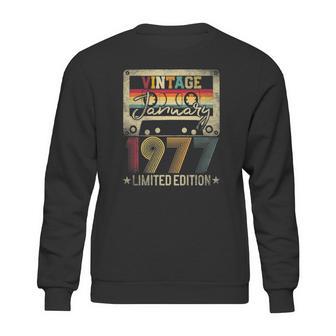 1977 January Vintage Limited Edition 45Th Birthday Gift Idea Sweatshirt | Favorety DE