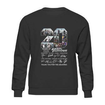 20 Years Of 2001 2021 Fast And Furious Thank You Sweatshirt | Favorety DE