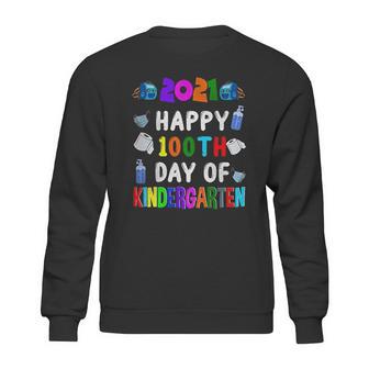 2022 Happy 100Th Day Of Kindergarten Cute 100 Days Sweatshirt | Favorety AU