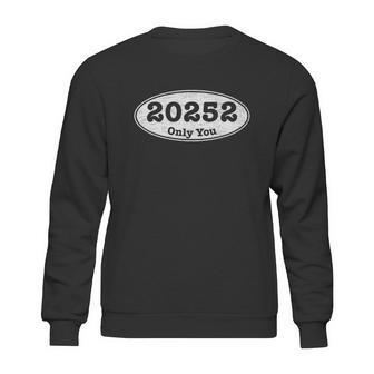 20252 Only You Oval Logo Graphic Design Printed Casual Daily Basic Sweatshirt | Favorety