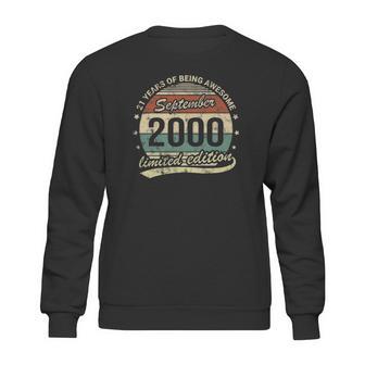 21St Birthday September 2000 21 Years Old Being Awesome Sweatshirt | Favorety AU