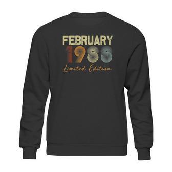 33 Years Old Birthday Gift February 1988 Limited Edition Sweatshirt | Favorety AU