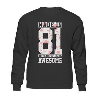 41St Birthday Gift 41 Years Vintage Awesome Since 1981 Sweatshirt | Favorety