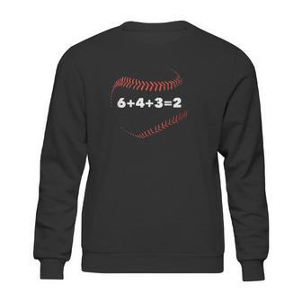 6 4 3 2 Double Play Baseball Player Gift Baseball Saying Sweatshirt | Favorety