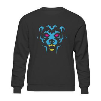 80S Blue Bear Logo Cmyk Sweatshirt | Favorety UK