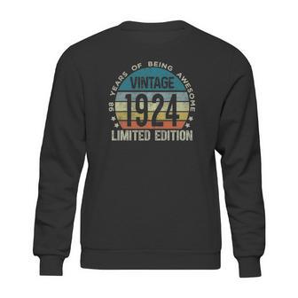 98 Years Old Gifts Vintage 1924 Limited Edition 98Th Birthday Sweatshirt | Favorety