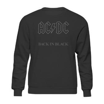 Ac Dc Back In Black Sweatshirt | Favorety