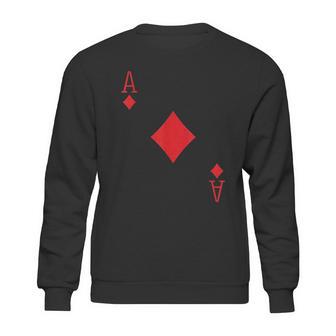 Ace Diamonds Poker Texas Hold Em Deck Cards Playing Costume Sweatshirt | Favorety CA