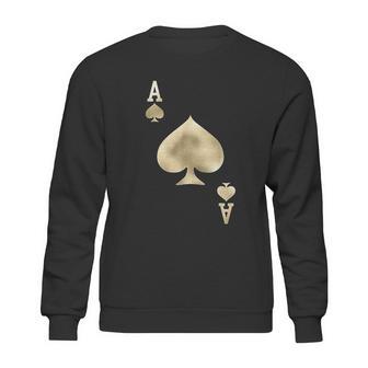 Ace Of Spades Playing Card Halloween Costume Sweatshirt | Favorety DE