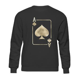 Ace Of Spades Playing Card Halloween Glam Sweatshirt | Favorety DE