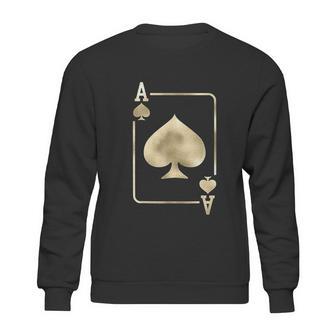 Ace Of Spades Playing Card Sweatshirt | Favorety