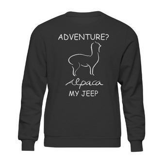 Adventure Alpaca My Jeep Road Trip Adventures Sweatshirt | Favorety UK