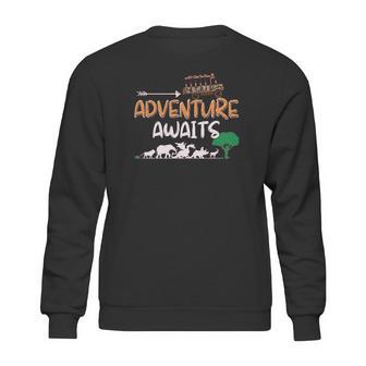 Adventure Awaits Travel Into The Wild Animal Kingdom Safari Sweatshirt | Favorety CA