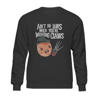 Aint No Laws When Youre Drinking Claws With Claus Sweatshirt | Favorety