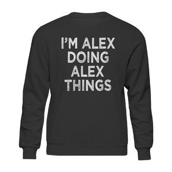 Alex Graphic Design Printed Casual Daily Basic Sweatshirt | Favorety AU