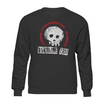 Alkaline Trio Cracked Skull T-Shirt Sweatshirt | Favorety