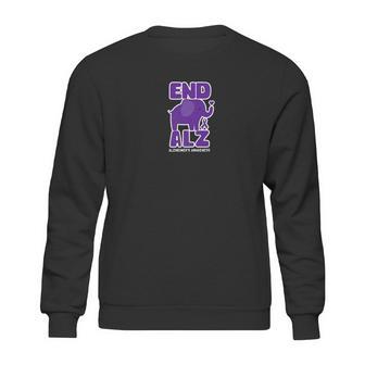 Alzheimer Awareness And Gifts Elephant Sweatshirt | Favorety AU