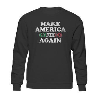 Make America Guido Again Funny Distressed Sweatshirt | Favorety DE