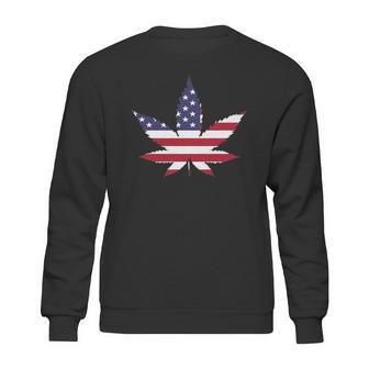 American Marijuana Leaf Sweatshirt | Favorety AU