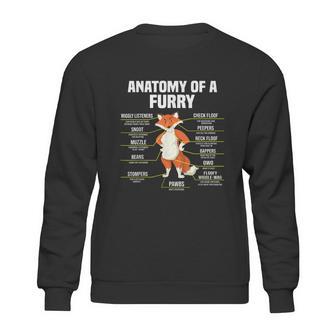 Anatomy Of A Furry Fandom Furries Cute Sweet Funny Sweatshirt | Favorety UK