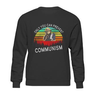 Anti Communism Capitalism Antisocialist Bear Sweatshirt | Favorety DE