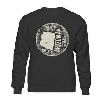 Arizona Grand Canyon State Retro Circle Sweatshirt | Favorety