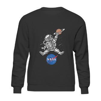 Astronaut Basketball Nasa Sweatshirt | Favorety