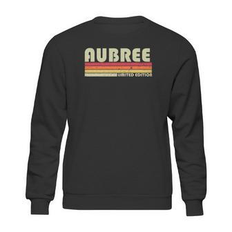 Aubree Gift Name Personalized Retro Vintage 80S 90S Sweatshirt | Favorety AU