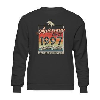 Awesome Since 1997 25Th Birthday Gifts 25 Years Old Vintage Sweatshirt | Favorety AU