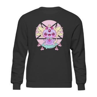 Axolotl Kawaii Pastel Goth Cute Creepy Nu Goth Aesthetic Sweatshirt | Favorety