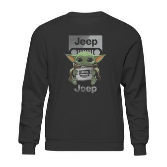 Baby Yoda Hug Jeep Sweatshirt | Favorety AU