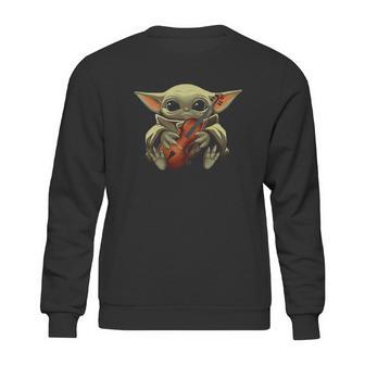 Baby Yoda Hugging Violin Sweatshirt | Favorety UK