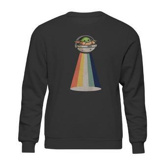 Baby Yoda Ufo Vintage Shirt Sweatshirt | Favorety