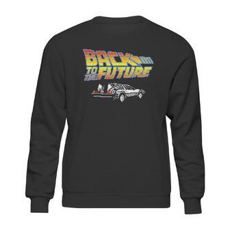 Back To The Future 8Bit Delorean Sweatshirt | Favorety