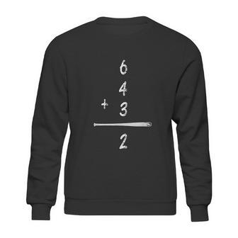 Baseball Math 6 4 3 2 Double Play Cute Softball Game Sweatshirt | Favorety AU