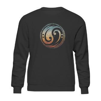 Bass Guitar Clef Yin Yang Vintage For Bassist Bass Player Sweatshirt | Favorety DE