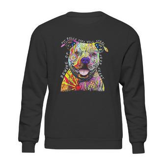 Beware Of Pit Bulls They Will Steal Your Heart Sweatshirt | Favorety CA