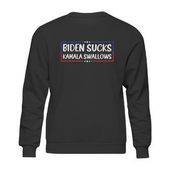 Biden Sucks Kamala Swallows Funny Biden And Kamala Graphic Design Printed Casual Daily Basic Sweatshirt | Favorety UK