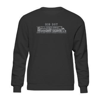 Big Boy 4000 Class Steam Locomotive American Train Blueprint Sweatshirt | Favorety AU