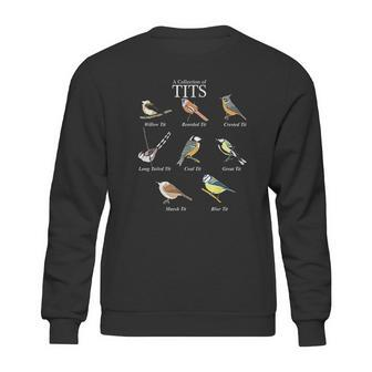 Birdwatcher Collection Of Tits Bird Sweatshirt | Favorety