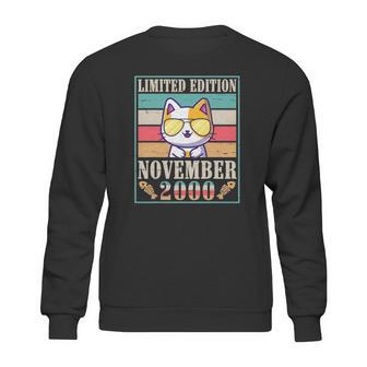 Birthday Cat Born In November 2000 Ltd Edition 21 Years Old Sweatshirt | Favorety UK