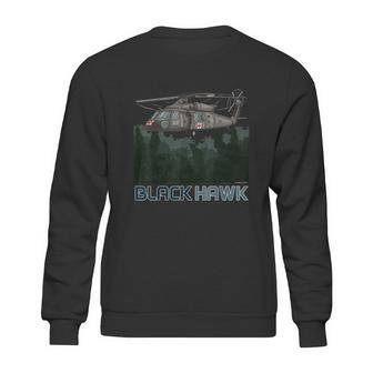 Black Hawk Helicopter Military Armed Forces Novelty Sweatshirt | Favorety