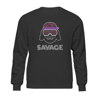 Black Macho Man Savage Face Sweatshirt | Favorety CA